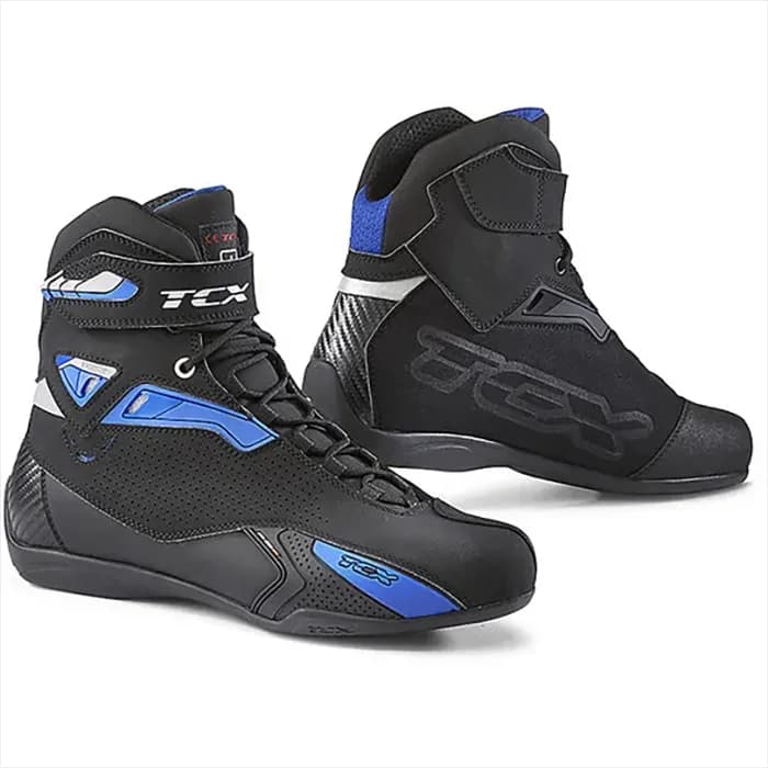بوت موتورسواری TCX مدل RUSH BLACK BLUE