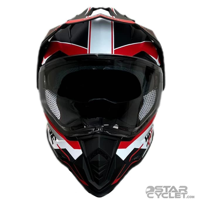 کلاه کاسکت اندروی RAPIDO مدل 632 BLACK WHITE RED — تصویر ۵