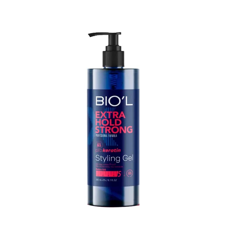 ژل حالت دهنده مو بیول BIOˊL مدل Extra Hold Strong حجم 700 میلی لیتر