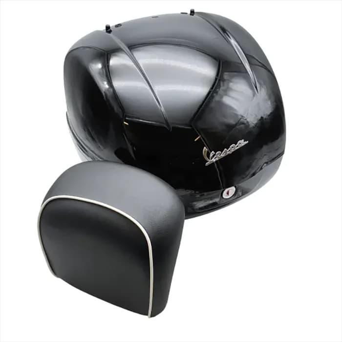 باکس موتورسیکلت همراه پشتی PIAGGIO مدل VESPA BLACK — تصویر ۴