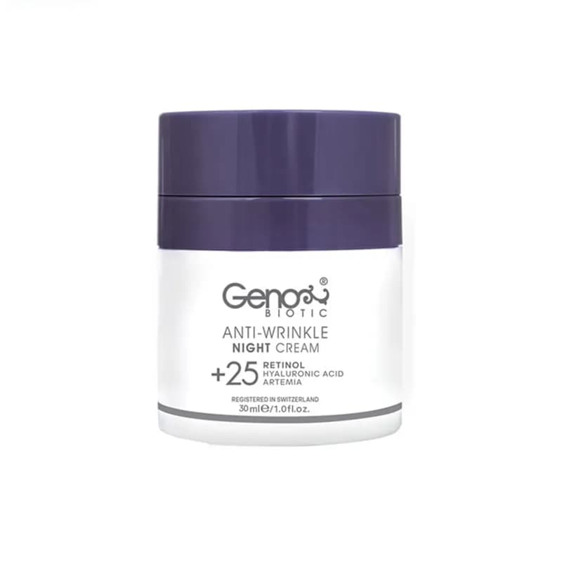 کرم ضد چروک شب ژنو بایوتیک برای افراد بالای 25 سال 30ml