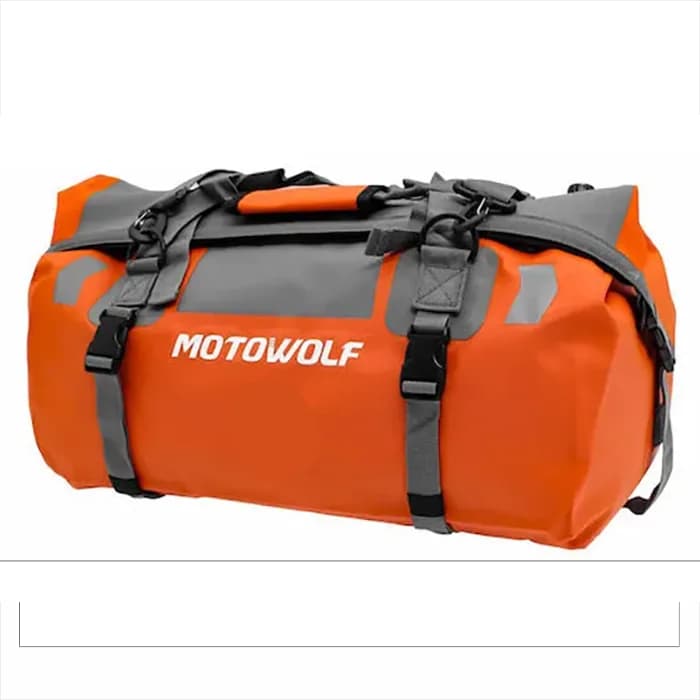 کیف درای بگ MOTOWOLF مدل 66 لیتری ORANGE GRAY