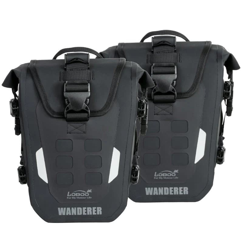 کیف بغل گارد موتورسیکلت LOBOO مدل WANDERER BLACK