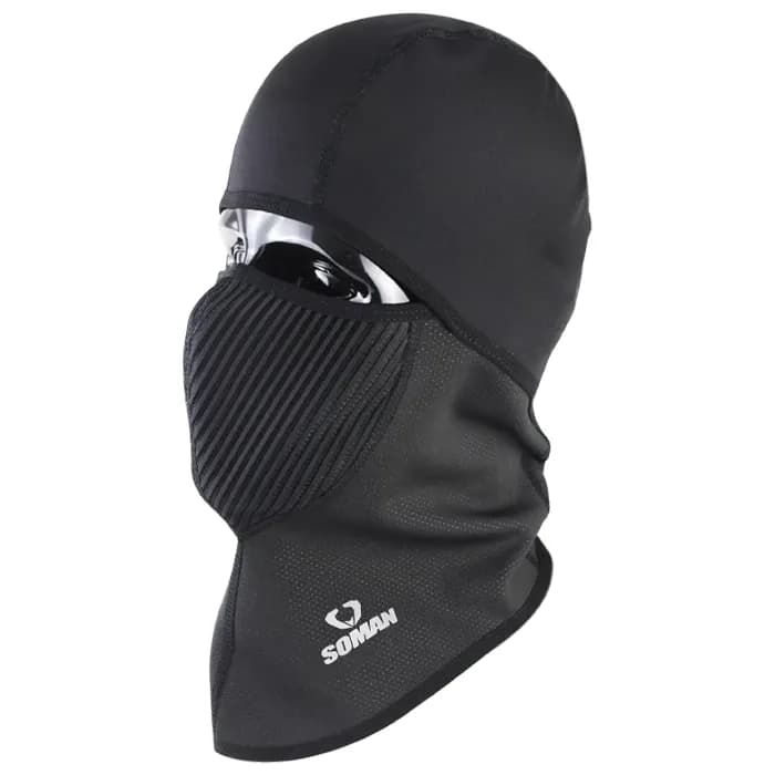 فیس پارچه ای زمستانی سومان مدل BLACK