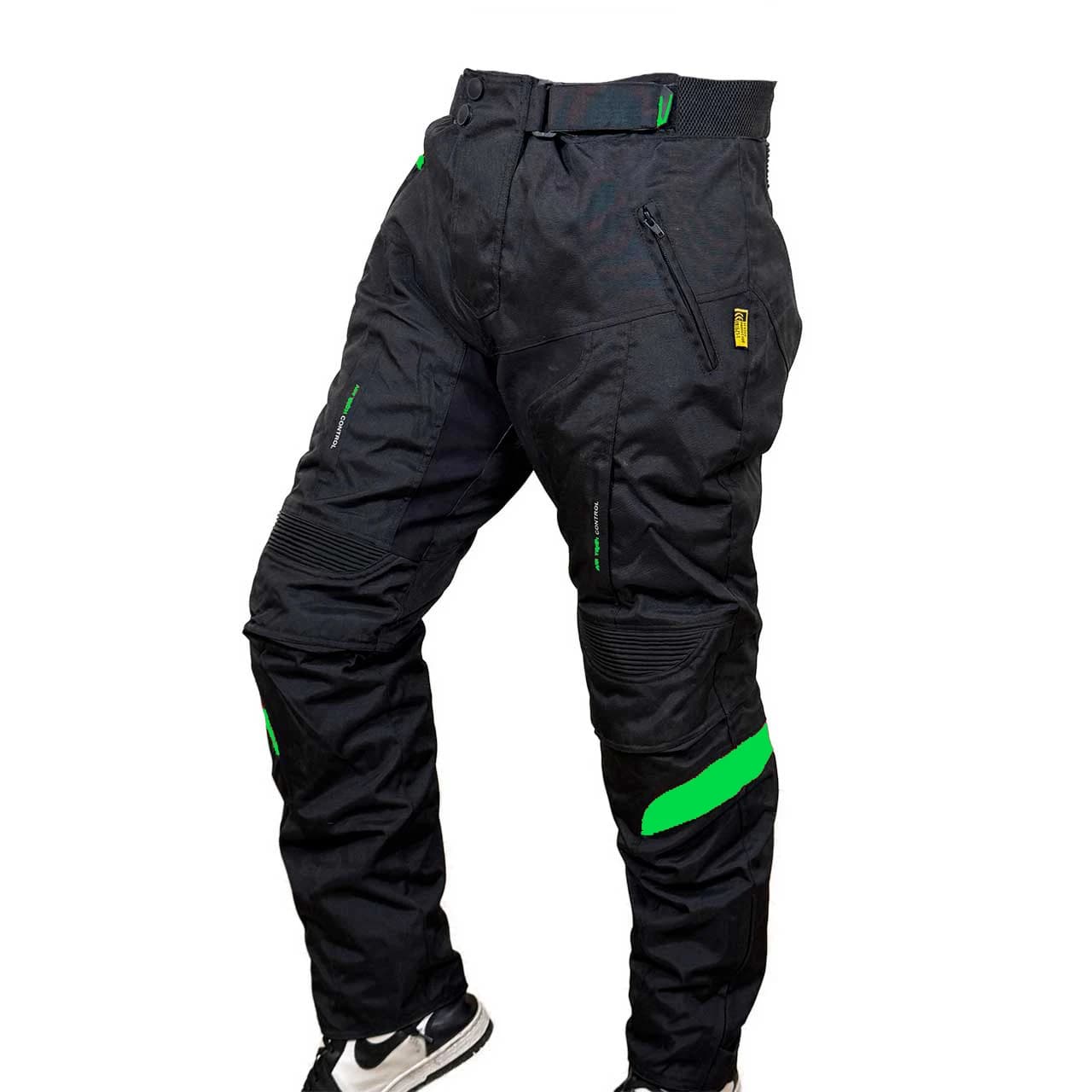 شلوار چهارفصل موتورسواری STATE مدل هایلند BLACK GREEN — تصویر ۲
