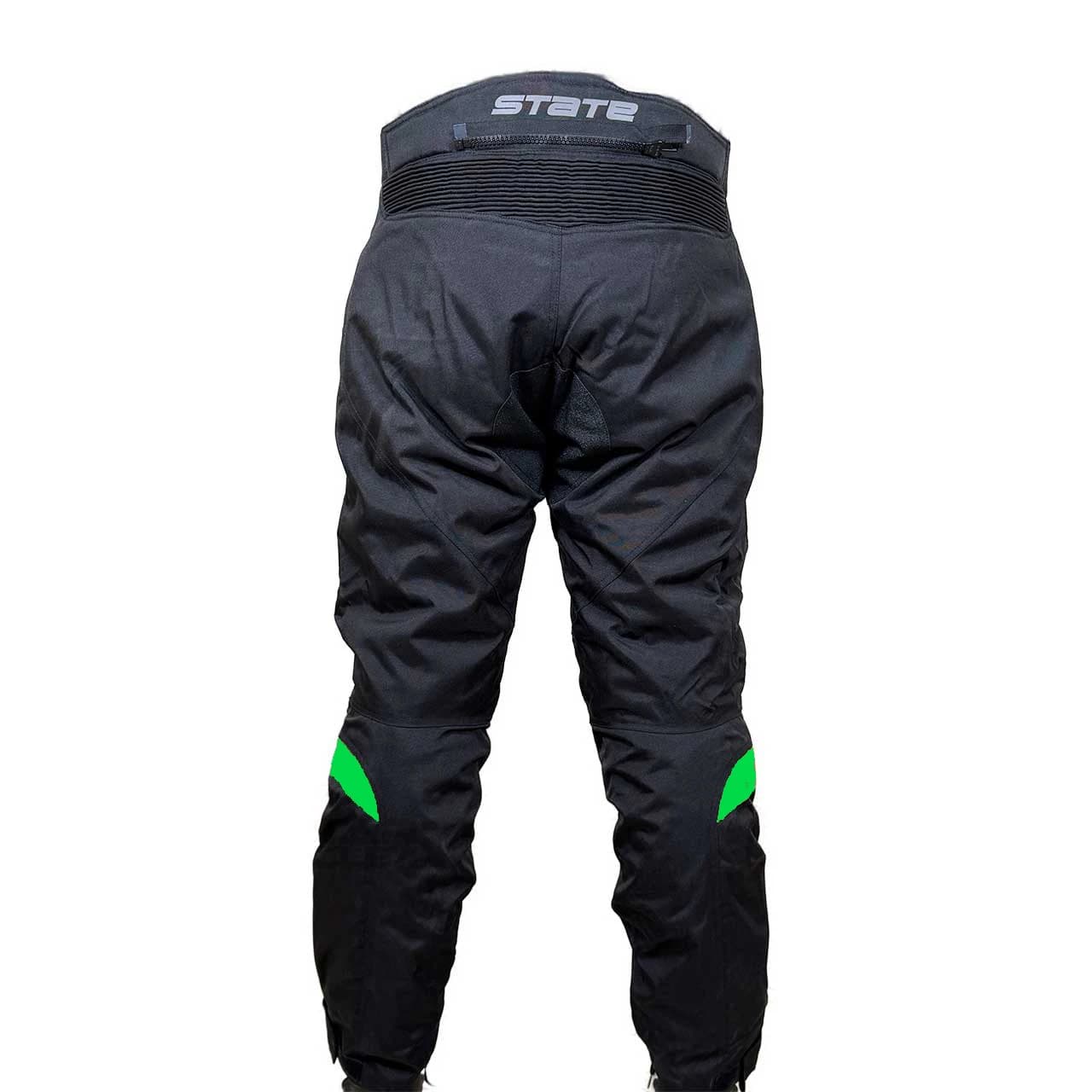 شلوار چهارفصل موتورسواری STATE مدل هایلند BLACK GREEN — تصویر ۳