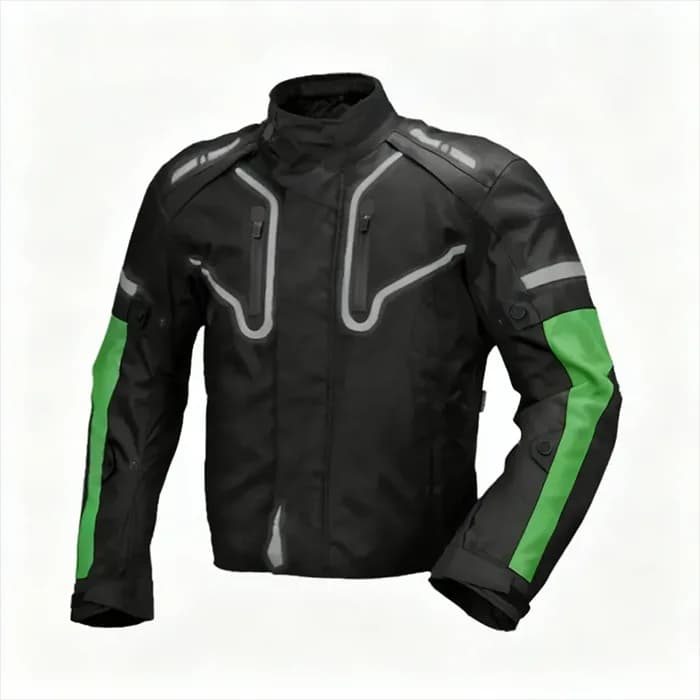 کاپشن چهارفصل موتورسواری استیت مدل تورس BLACK GREEN