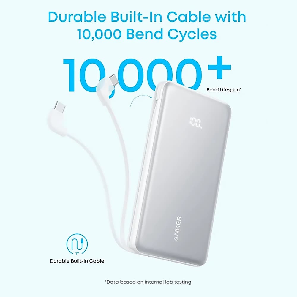 پاوربانک انکر مدل A110D ظرفیت 10000 میلی آمپر ساعت — تصویر ۴