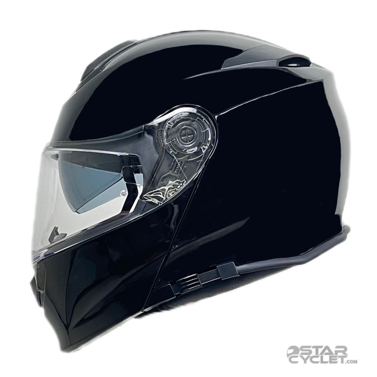 کلاه کاسکت فک متحرک ORiGiNE مدل BASiC GLOSS Black — تصویر ۲