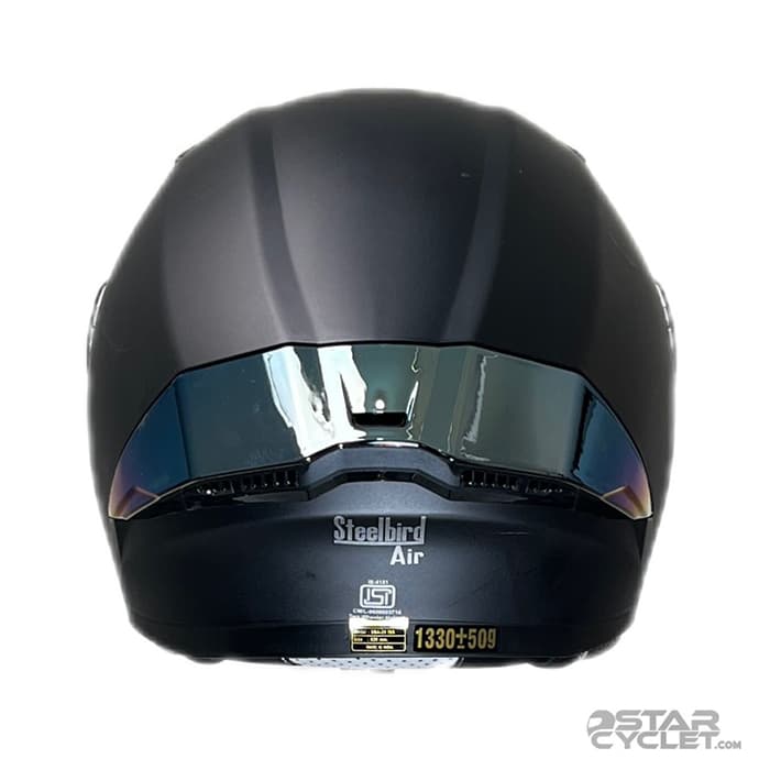 کلاه کاسکت فک متحرک steelbird مدل sba20 matt black — تصویر ۵