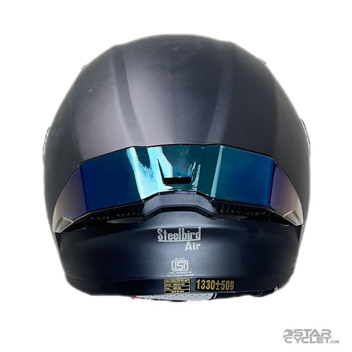 کلاه کاسکت فک متحرک steelbird مدل sba20 matt black — تصویر ۷