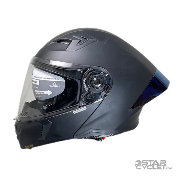 کلاه کاسکت فک متحرک steelbird مدل sba20 matt black — تصویر ۲