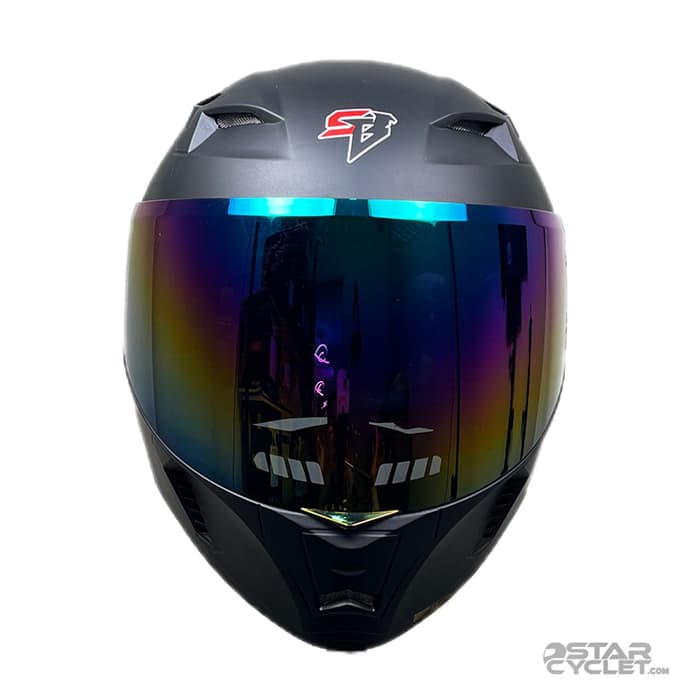 کلاه کاسکت فک متحرک steelbird مدل sba20 matt black — تصویر ۳
