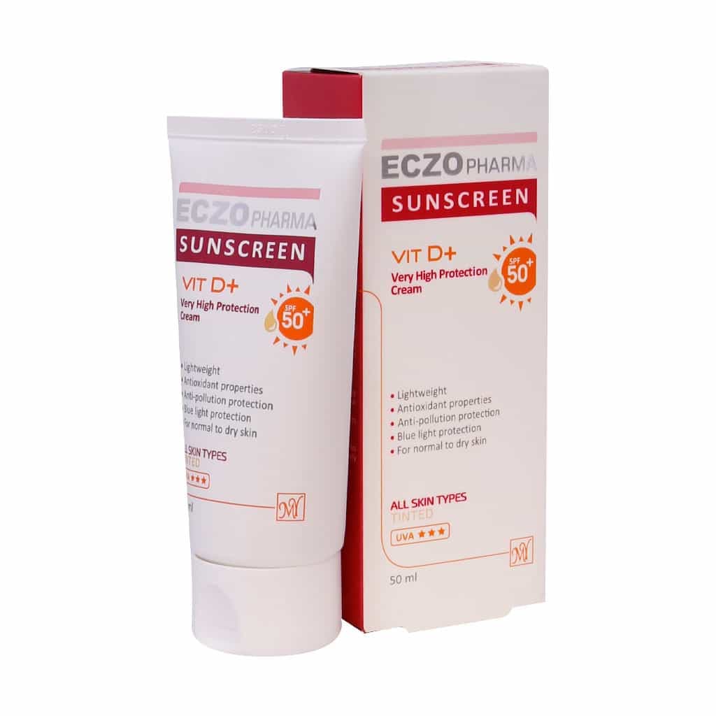 کرم ضد آفتاب رنگی SPF50 اگزوفارما مناسب انواع پوست 50 میلی لیتر مای