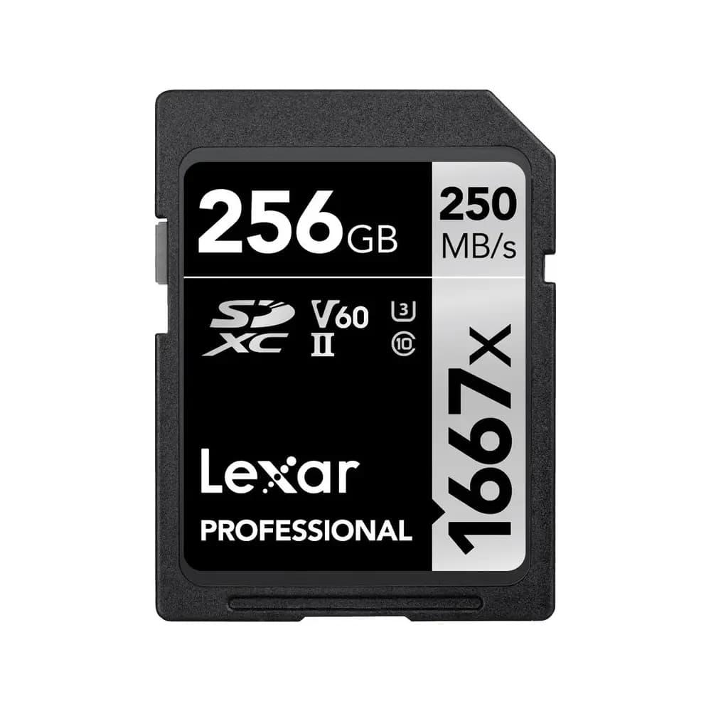 کارت حافظه Lexar 256GB Professional 1667x UHS II SDXC