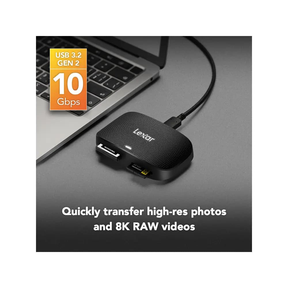 کارت ریدر لکسار Lexar RW520 CFexpress Type B/SD USB 3.2 Gen 2 — تصویر ۲