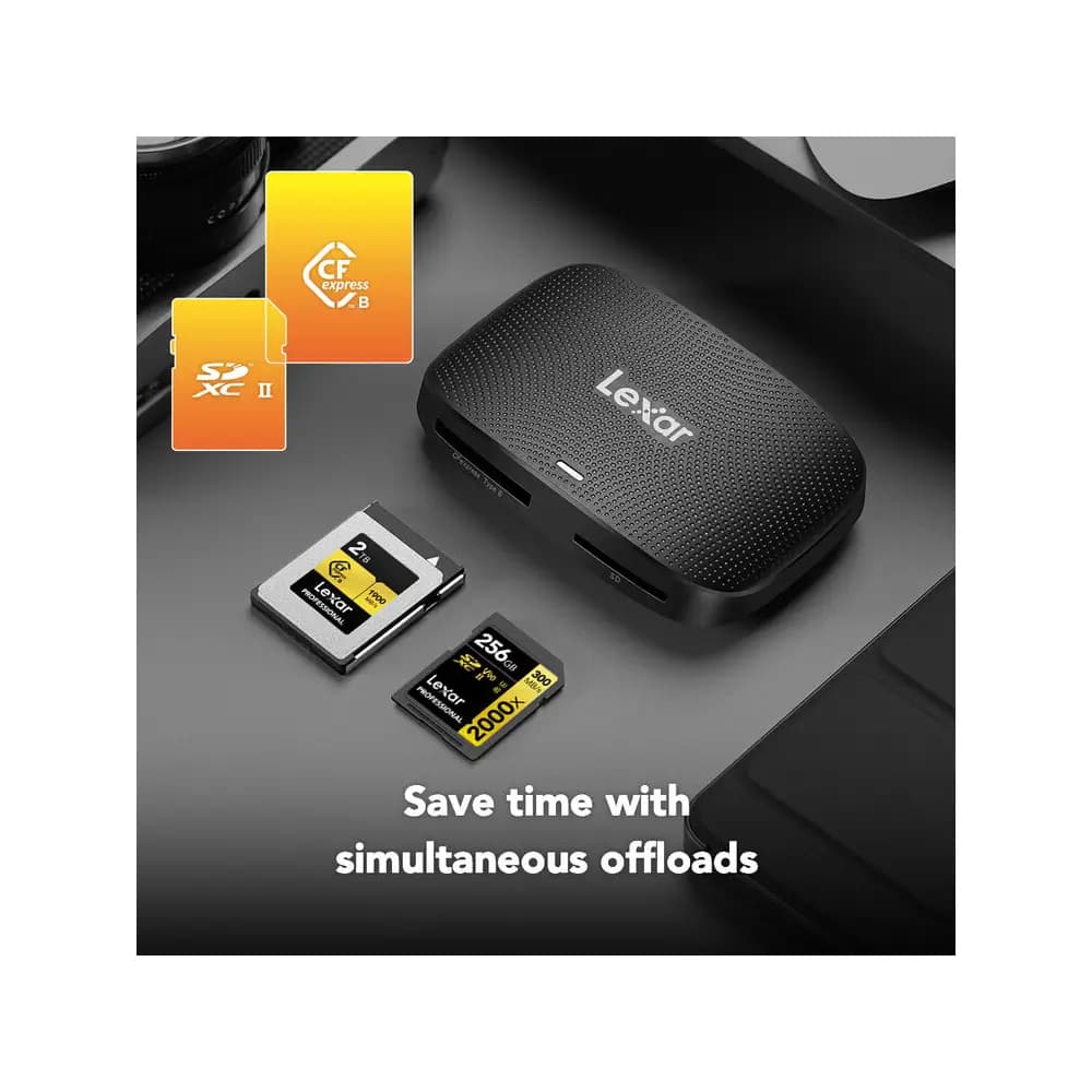 کارت ریدر لکسار Lexar RW520 CFexpress Type B/SD USB 3.2 Gen 2 — تصویر ۳