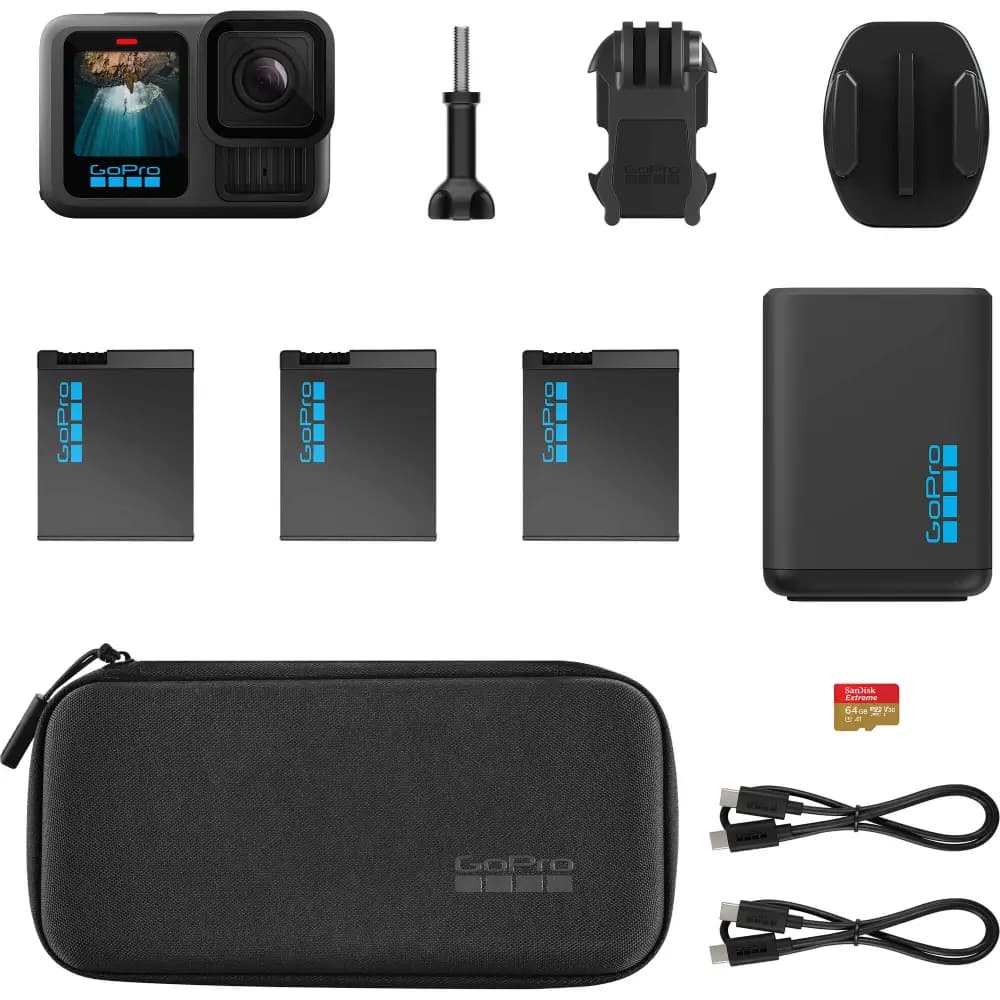 دوربین فیلمبرداری ورزشی GoPro HERO13 Black Extended Power Bundle — تصویر ۲