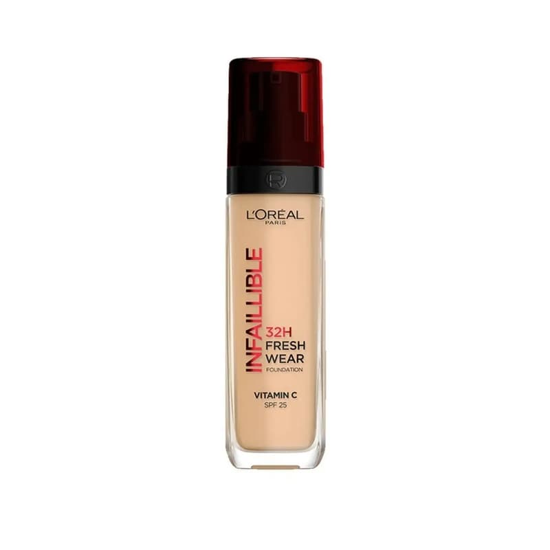 کرم پودر لورآل پاریس مدل Infallible 32H Fresh Wear حاوی ویتامین C با SPF 25 L’Oréal Paris Infallible 32H Fresh Wear Foundation with Vitamin C – SPF 25