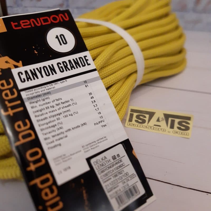 طناب نیمه استاتیک کنیون گرند 50m تندون TENDON CANYON GRANDE 10mm — تصویر ۲