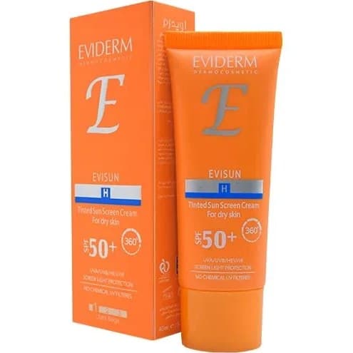کرم ضد آفتاب پوست خشک SPF50 40 بژ روشن میلی لیتر اویدرم