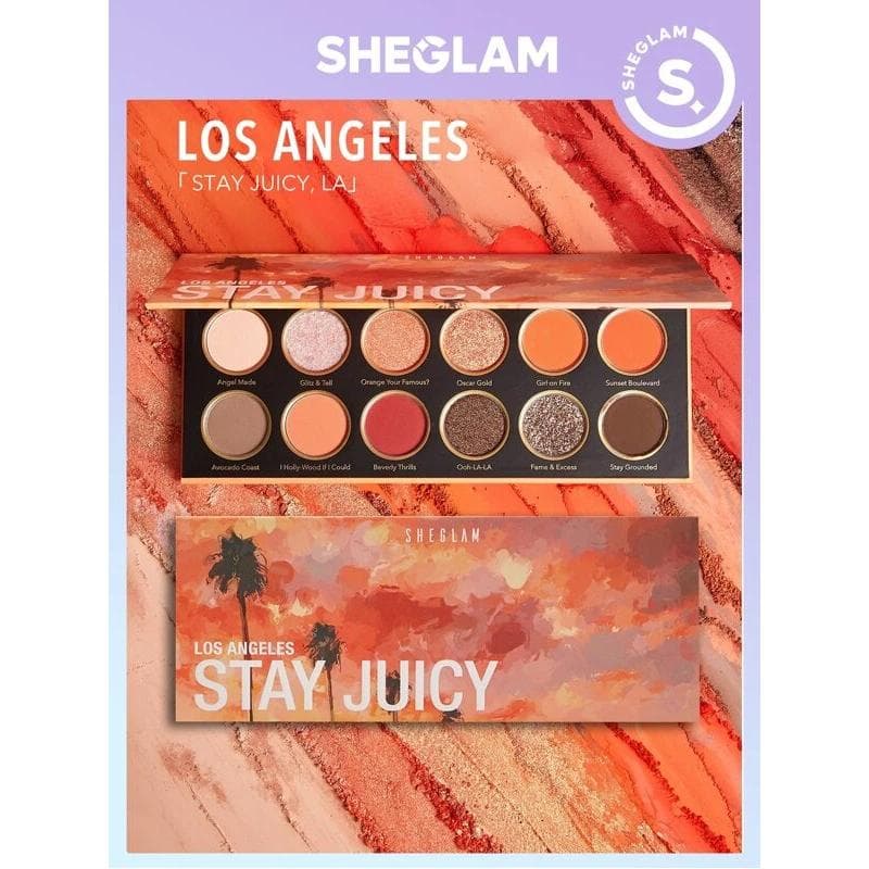 پالت سایه چشم شیگلم مدل Stay Juicy مجموعه ۱۰.۵ گرم SHEGLAM Stay Juicy Eyeshadow Palette — تصویر ۲