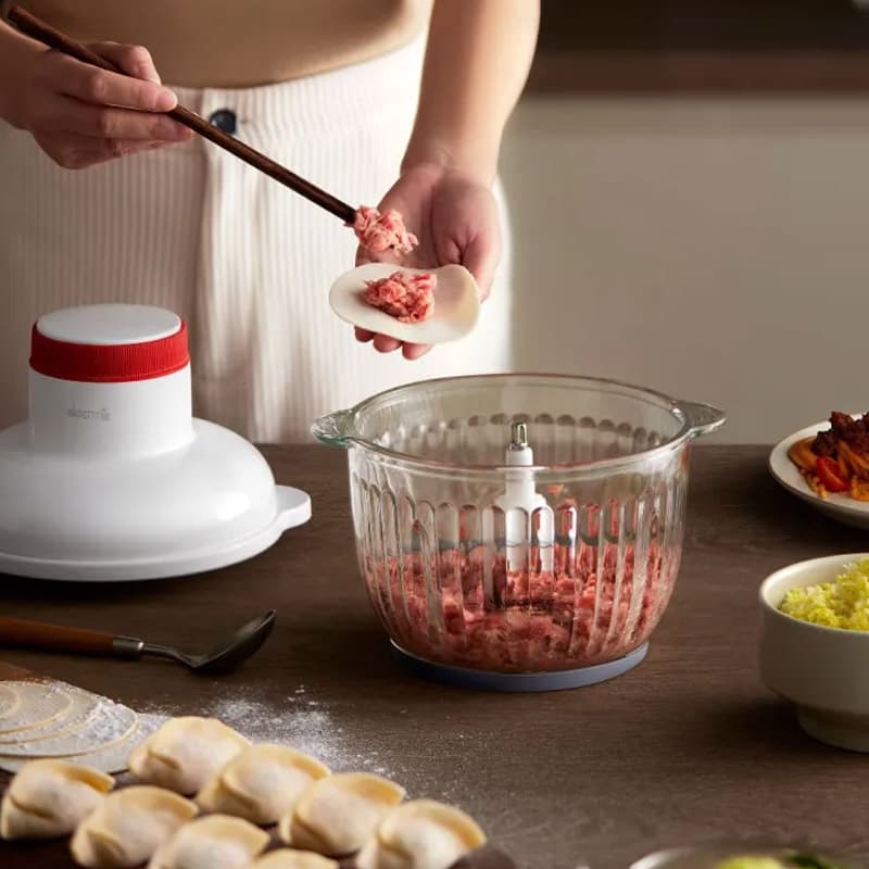 خرد کن و غذا ساز چند منظوره 2 لیتری درما مدل Deerma JR10W Multifunctional Food Processor — تصویر ۳