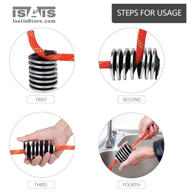 برس یا فرچه شستشوی طناب بئال BEAL ROPE BRUSH — تصویر ۴