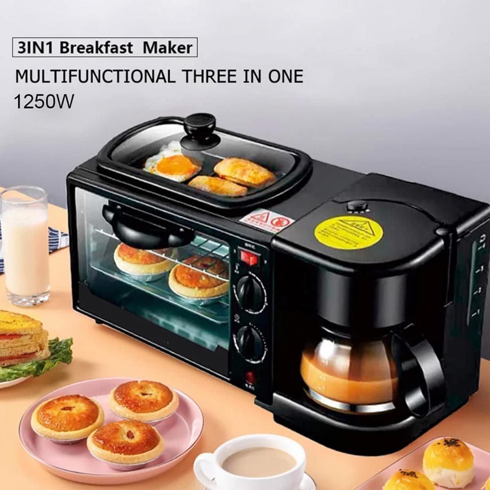 دستگاه صبحانه ساز 3 منظوره Youpin Multifunctional Three In One 1250 W — تصویر ۲