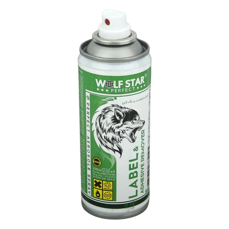 اسپری پاک کننده لیبل و برچسب Wolf Star 200ml — تصویر ۲
