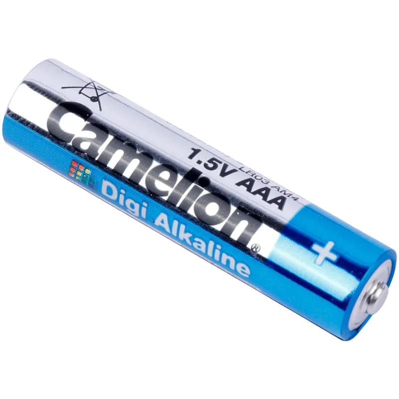باتری نیم قلمی Camelion Digi Alkaline LR03 AM4 1.5V AAA بسته 12 عددی — تصویر ۳