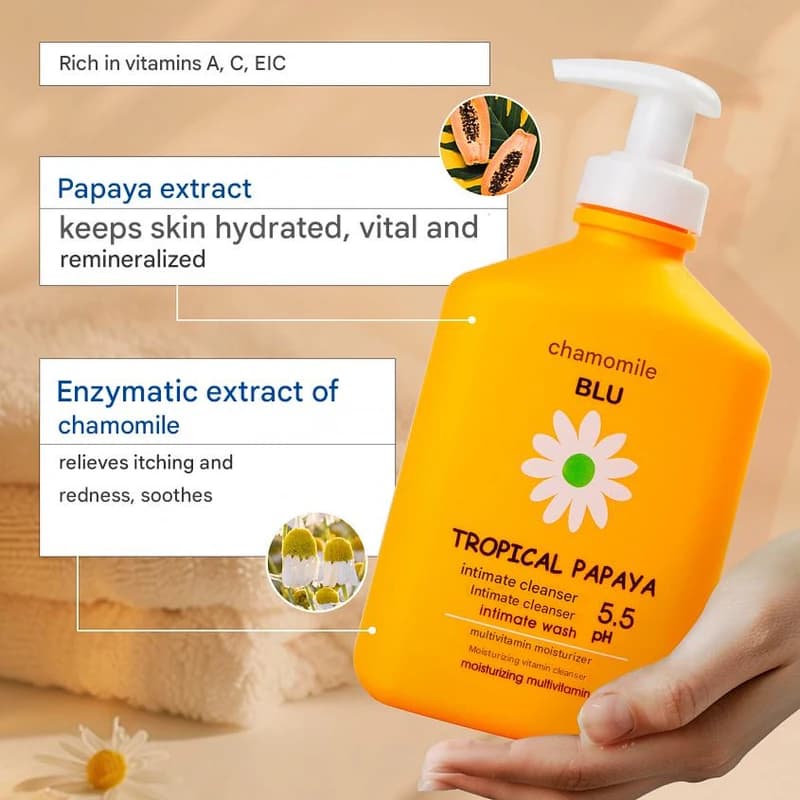 ژل بهداشتی بانوان کامومیلا مدل Moisturizer حجم 300 میل — تصویر ۴