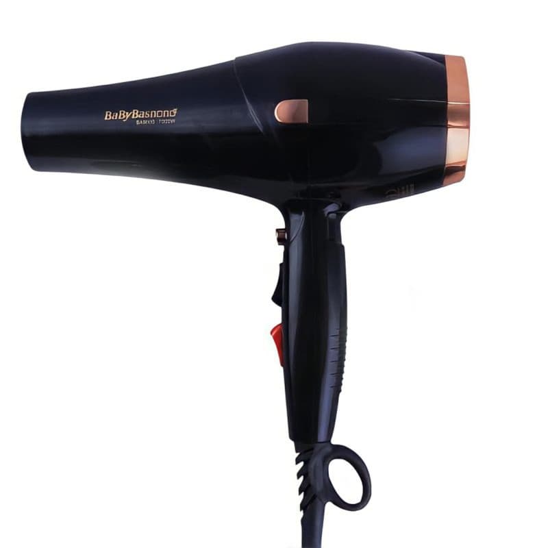 سشوار خانگی 7000 وات بیبی باس نانو مدل BA8960، موتور AC، وزن 700 گرم، دارای سری متمرکزکننده باریک، متمرکزکننده پهن با — تصویر ۵