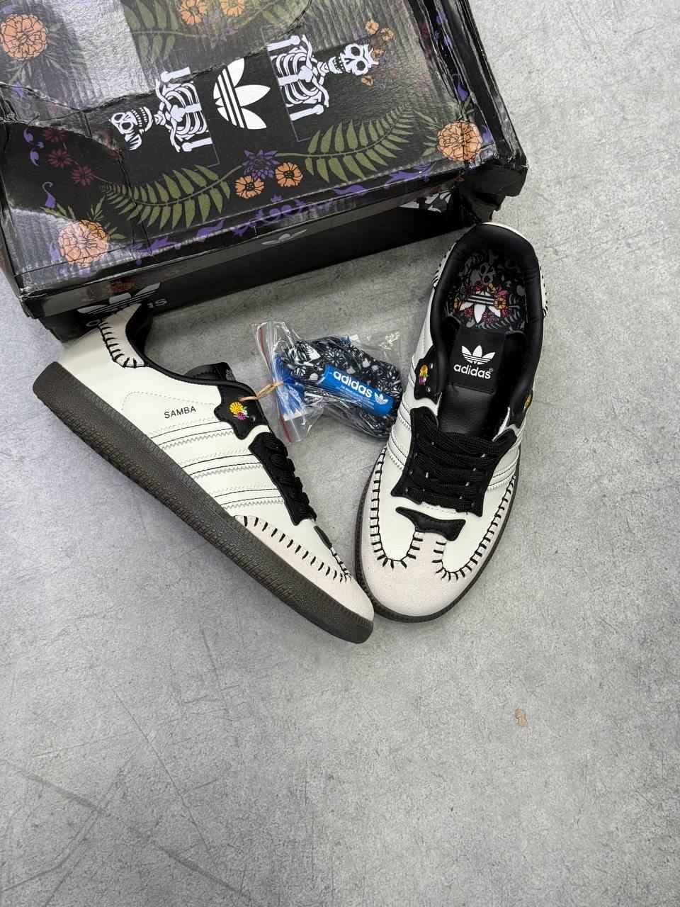 کتانی آدیداس سامبا استخونی 2025 Adidas sumba سفید — تصویر ۲