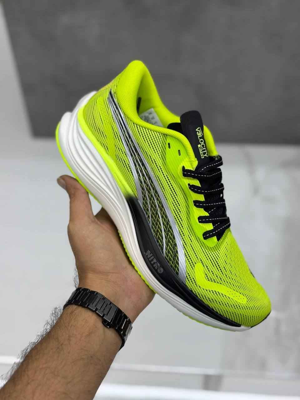 کتانی پوما ولوسیتی نیترو puma velocity nitro سبز فسفری