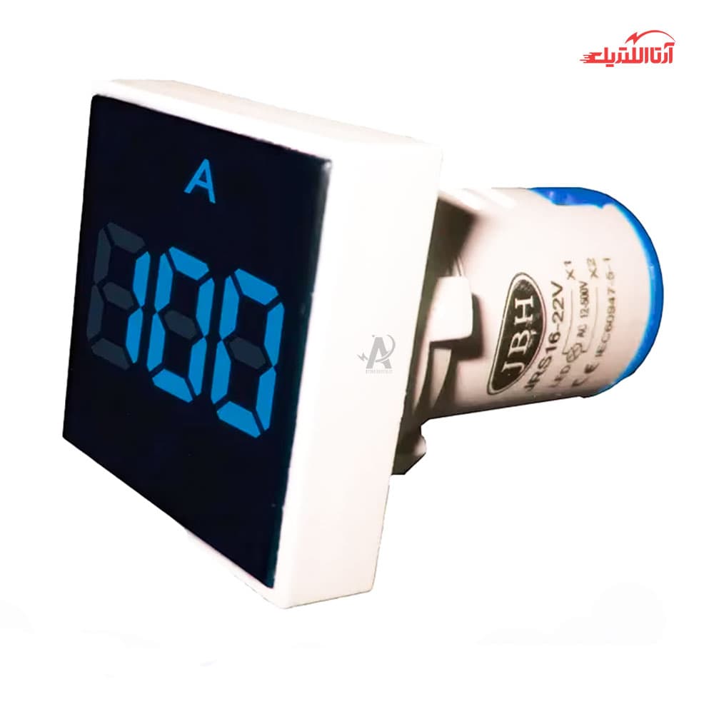 چراغ سیگنال آمپر متر مربع JBH کد DI 22-A-S — تصویر ۲