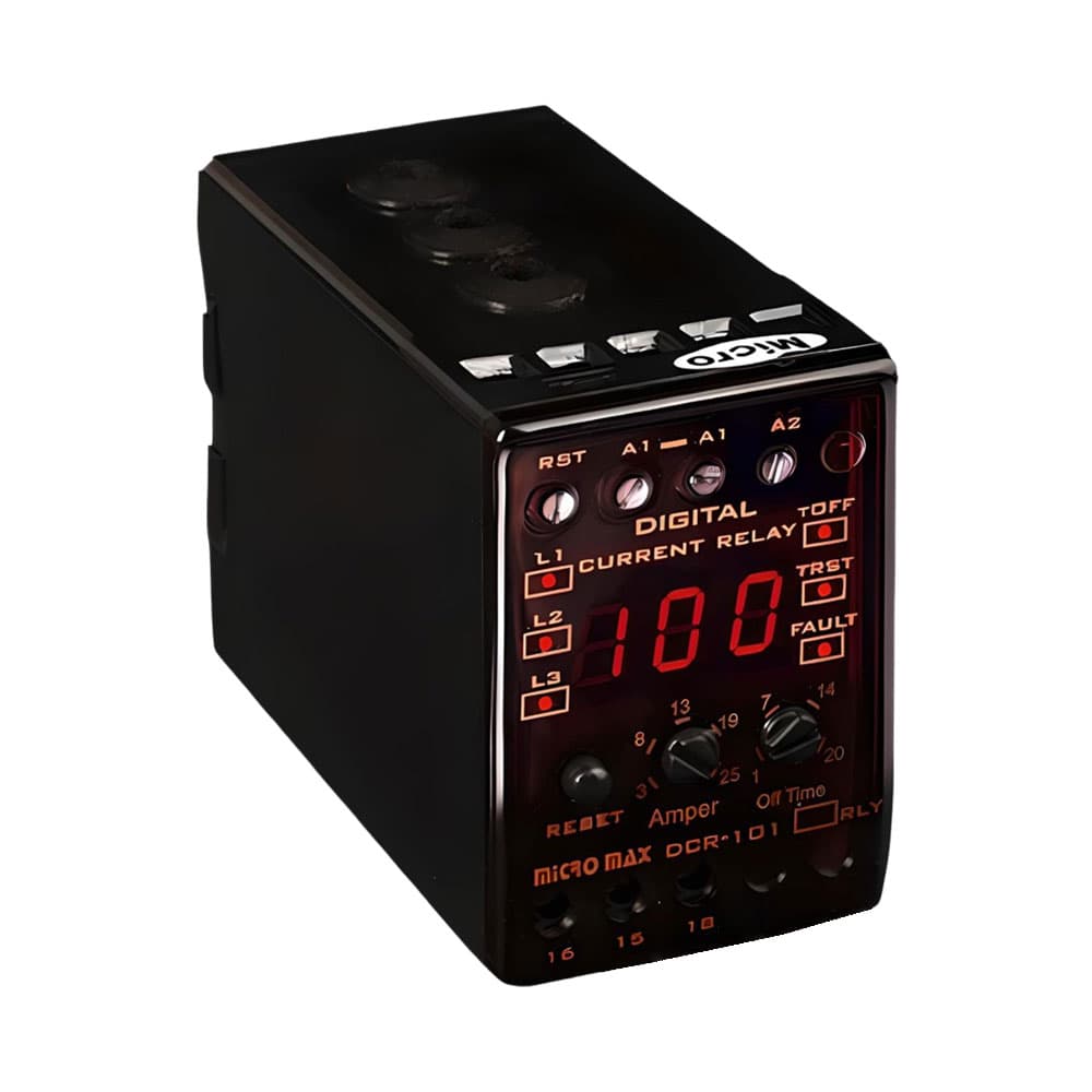 کنترل بار دیجیتال 25-3 آمپر با تنظیم دستی میکرومکس مدل DCR-101X