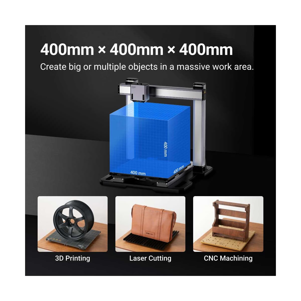پرینتر سه بعدی چندکاره اسنپ میکر مدل ARTISAN 3-IN-1 3D PRINTER به همراه لیزر 10Wبرند SNAPMAKER — تصویر ۸