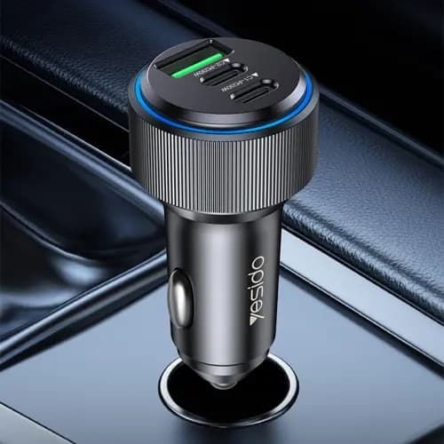 شارژر فندکی 60 وات یسیدو مدل YESIDO Y50 SUPER FAST — تصویر ۳