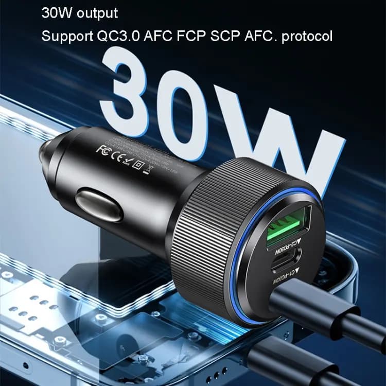شارژر فندکی 60 وات یسیدو مدل YESIDO Y50 SUPER FAST — تصویر ۷