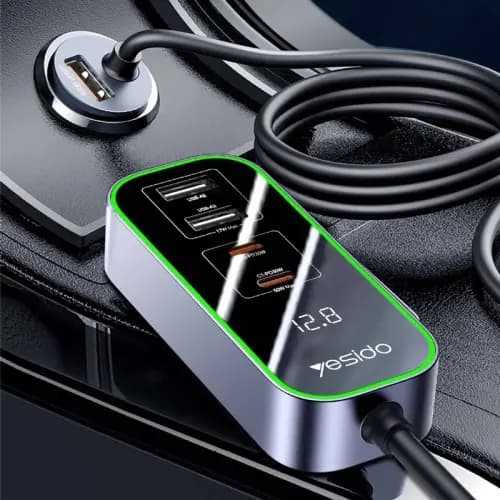 شارژر فندکی 97 وات یسیدو مدل YESIDO Y53 CAR CHARGER — تصویر ۲