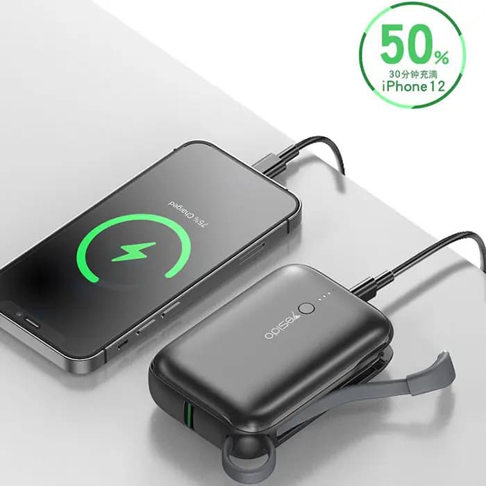 پاوربانک 10000 میلی آمپر یسیدو مدل YESIDO YP18 SUPPER MINI — تصویر ۷