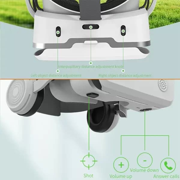 عینک واقعیت مجازی وی آر شاینکن دارای هدست مدل SHINECON VR SC-G15E — تصویر ۶