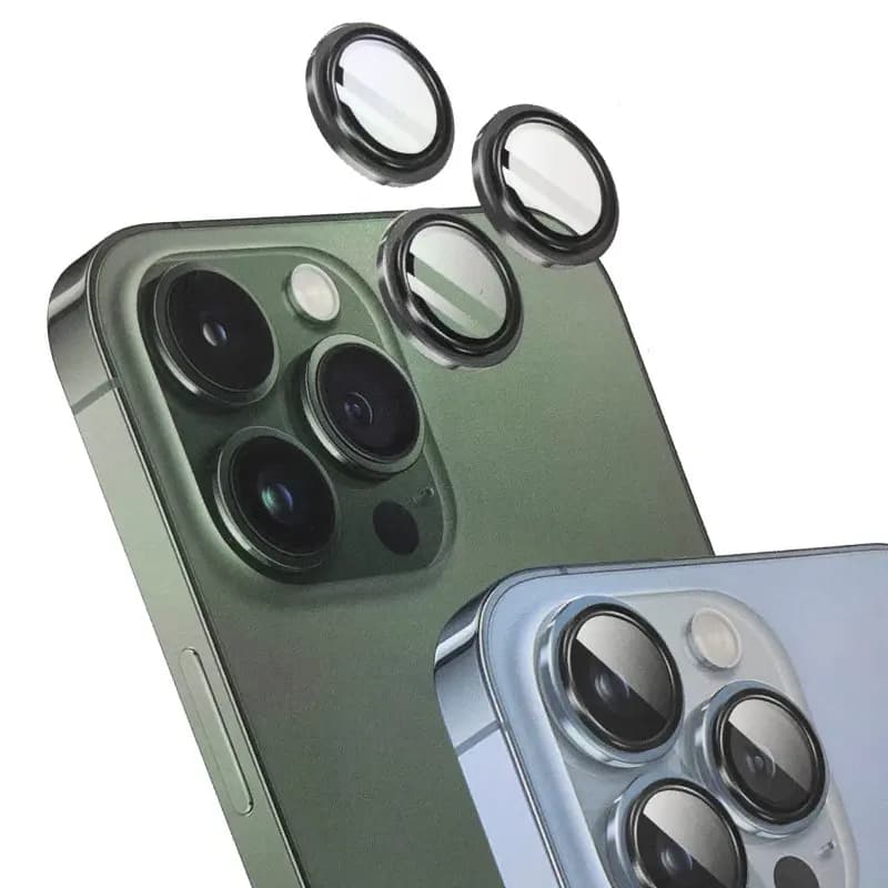 محافظ لنز آیفون 15 پرو مکس گرین مدل HD PLUS CAMERA LENS 15 PRO MAX