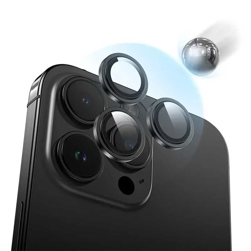 محافظ لنز آیفون 15 پرو مکس گرین مدل HD PLUS CAMERA LENS 15 PRO MAX — تصویر ۳