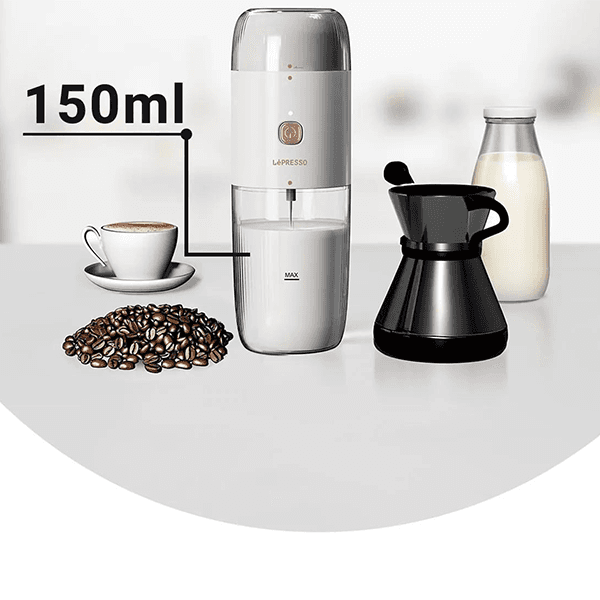 آسیاب و فوم ساز شیر لپرسو مدل LePresso 2 in 1 Coffee Grinder and Milk Frothing — تصویر ۳