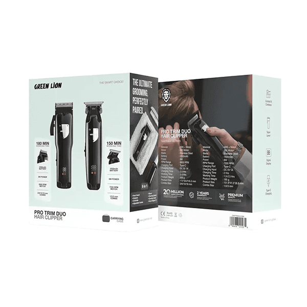 ماشین اصلاح مردانه ست 2 تایی گرین لاین مدل GNPTRMDUO – Pro Trim Duo — تصویر ۲