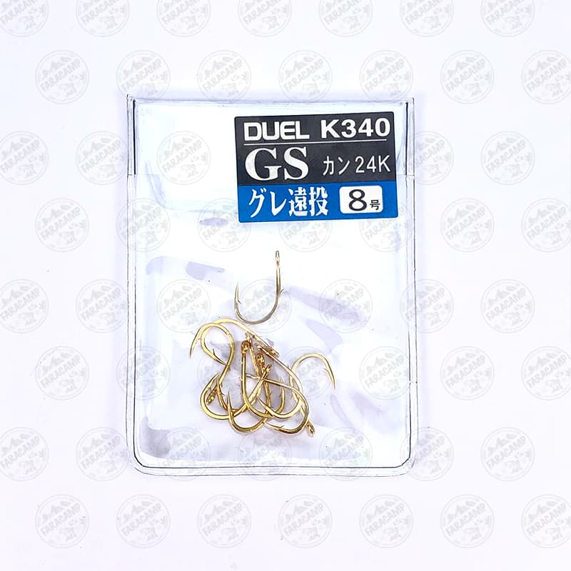 قلاب دوئل طلایی ژاپن سایز ۸ بسته ۱۰ عددی DUEL RAZOR SHARP GOLD SIZE8 — تصویر ۳