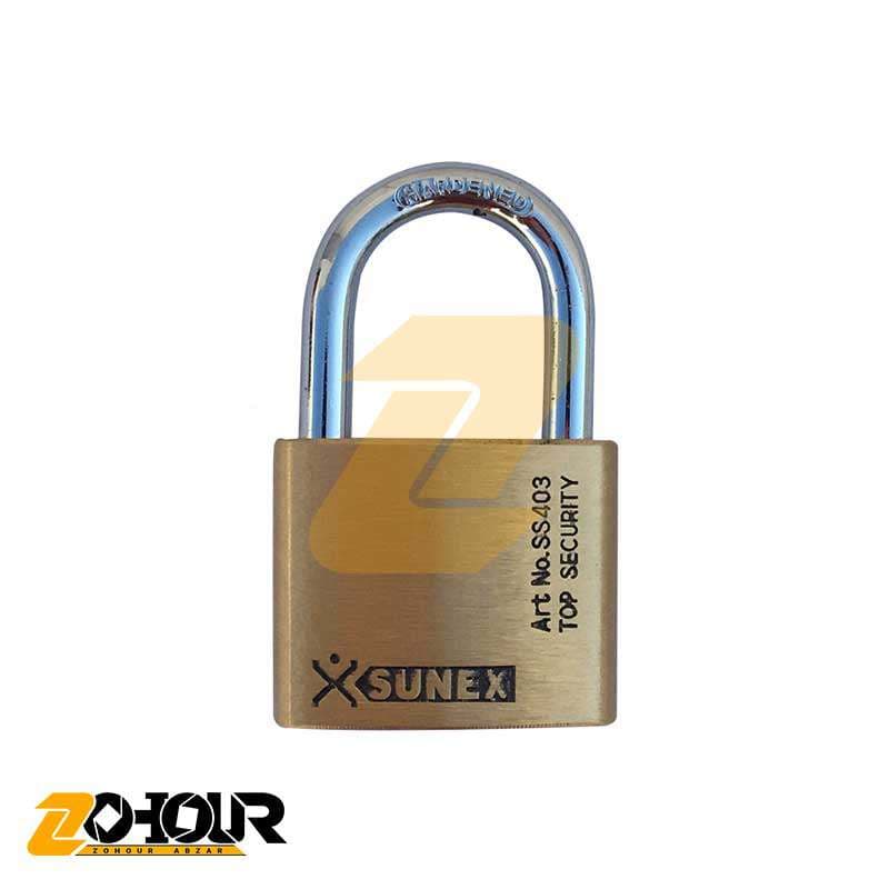 قفل آویز تمام برنج سایز 50 سانکس مدل Sunex SS403