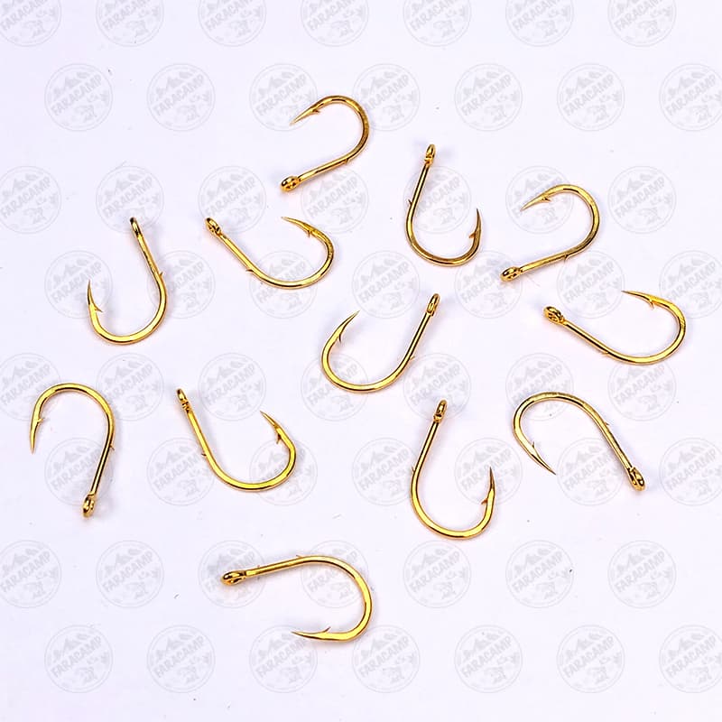 قلاب دوئل طلایی هایپر کربن ژاپن سایز۲ بسته۱۰ عددی DUEL HYPER CARBON GOLD SIZE 2 — تصویر ۶